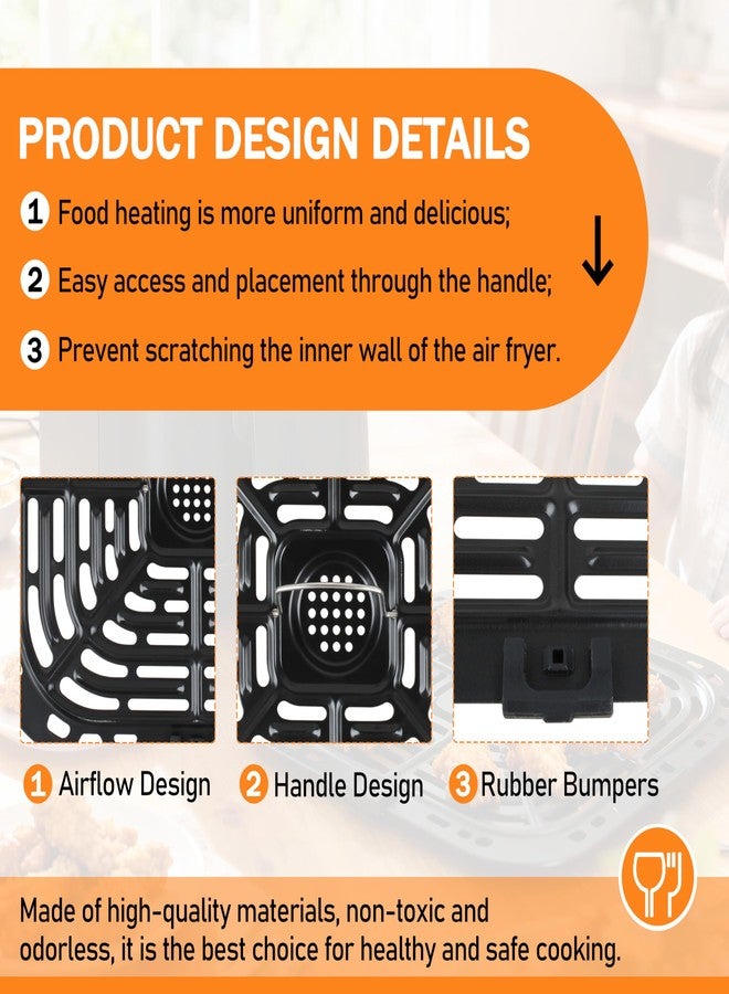 GQNDGN Air Fryer Tray Replacement/Instant Pot Air Fryer Accessories for Instant Pot Vortex 6 in 1 6 QT Gourmia GAF685 GAF735 6 QT - Image 3